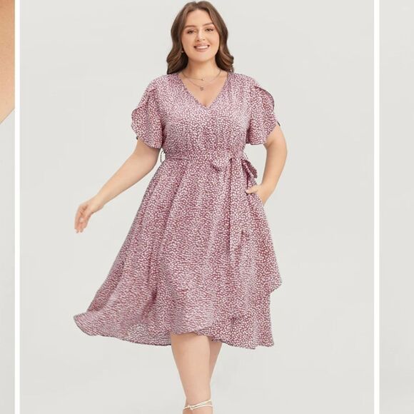 NWT BloomChic red and white dot dress 22/3X - Picture 1 of 10